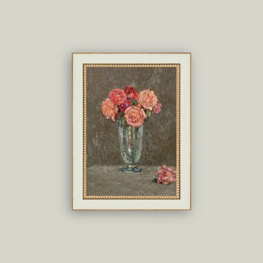 Pink Roses in Glass Vase - Indie Indie Bang! Bang!