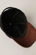 Load image into Gallery viewer, Wool Blend Baseball Cap w Suede Visor Hat - Indie Indie Bang! Bang!