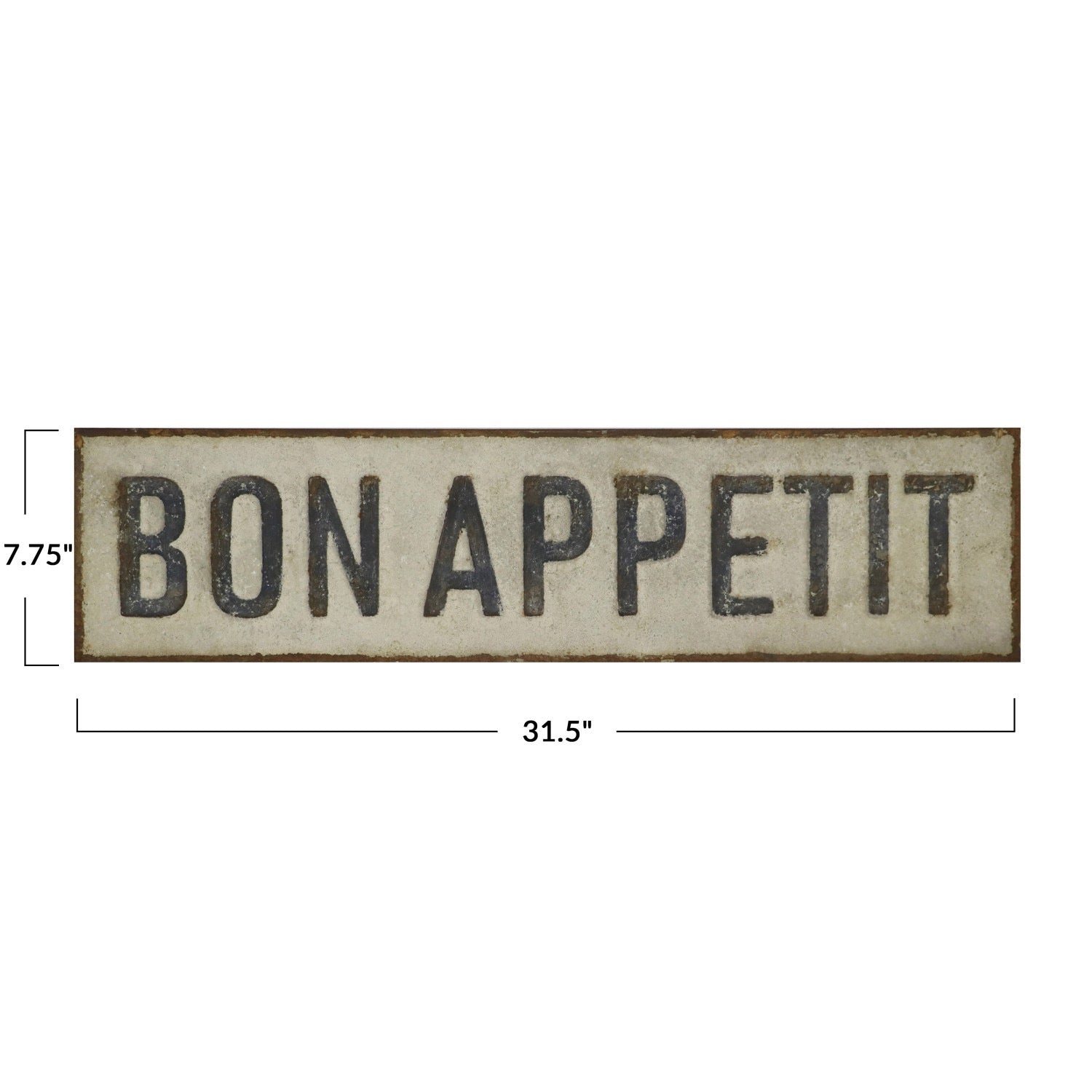 Creative Co-Op Bon Appetit Wall Sign - Thumbnail 2