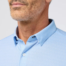 Load image into Gallery viewer, Halyard Short Sleeve Polo - Skyline Blue Tight Diamond - Indie Indie Bang! Bang!