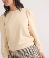 Load image into Gallery viewer, Enya Puff Sleeve Sweatshirt - Antique White - Indie Indie Bang! Bang!