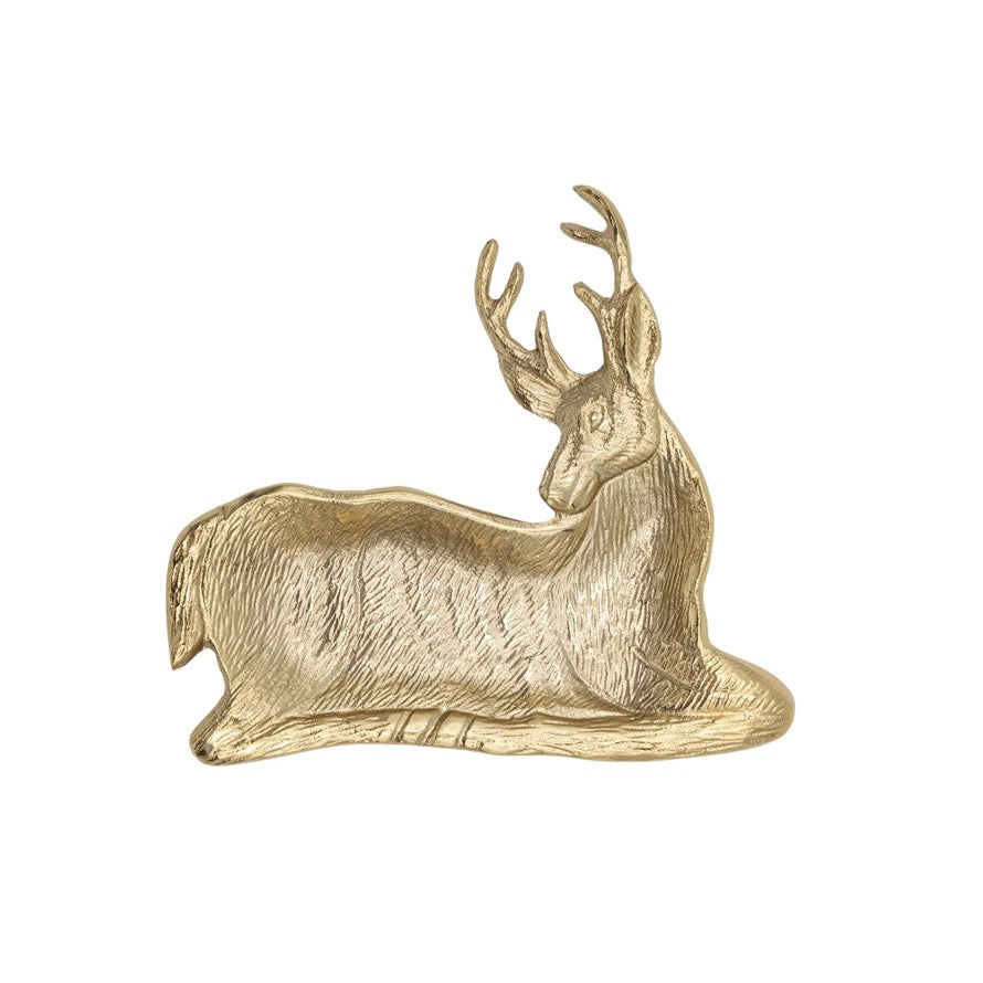 Metal Reindeer Dish