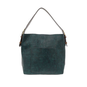 Vivid Deep Teal Hobo Bag