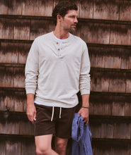Load image into Gallery viewer, Marine Layer | Luxe Jersey Henley - Oatmeal Heather