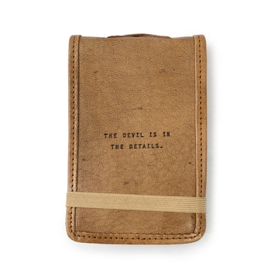 The Devil is in the Details Mini Leather Journal - Indie Indie Bang! Bang!