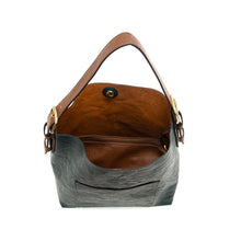 Load image into Gallery viewer, Vivid Deep Teal Hobo Bag