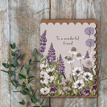 Load image into Gallery viewer, "To a Wonderful Friend" Greeting Card (Blank inside) - Indie Indie Bang! Bang!