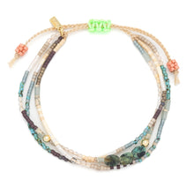 Load image into Gallery viewer, Mixed Beaded Wrap Bracelet - Tranquility African Turquoise - Indie Indie Bang! Bang!