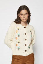 Load image into Gallery viewer, Floral Embroidered Short Knit Cardigan - Indie Indie Bang! Bang!