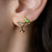 Load image into Gallery viewer, Mar-Tini Studs 18K Gold - Indie Indie Bang! Bang!