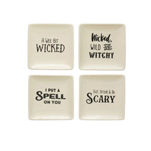 Load image into Gallery viewer, Stoneware Plate with Spooky Saying - Indie Indie Bang! Bang!