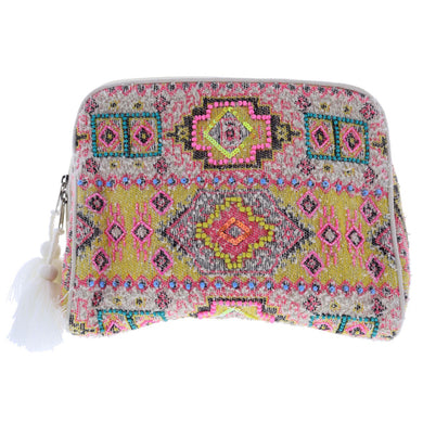 Maya Large Zipper Pouch with Acrylic Lining - Indie Indie Bang! Bang!