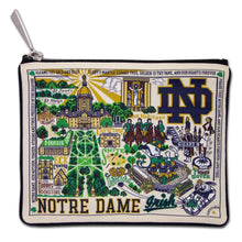 Load image into Gallery viewer, Notre Dame University Zip Pouch - Indie Indie Bang! Bang!