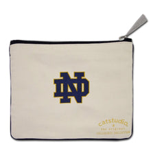 Load image into Gallery viewer, Notre Dame University Zip Pouch - Indie Indie Bang! Bang!