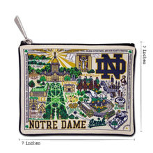 Load image into Gallery viewer, Notre Dame University Zip Pouch - Indie Indie Bang! Bang!