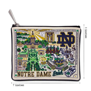 Notre Dame University Zip Pouch - Indie Indie Bang! Bang!