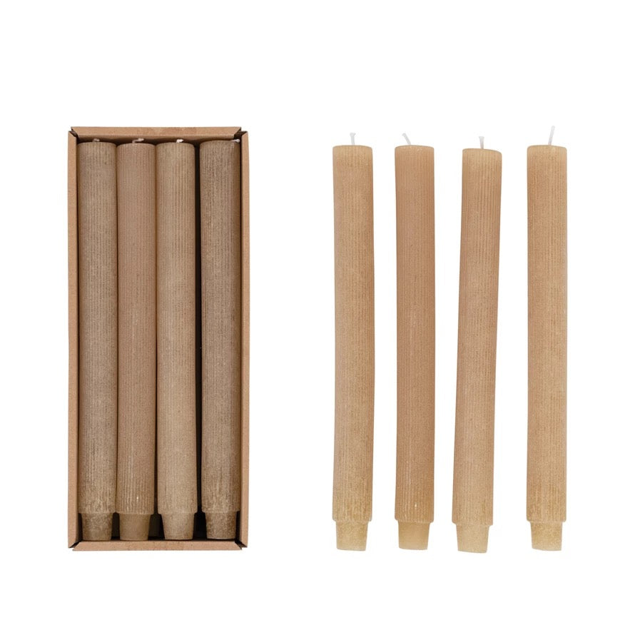 Creative Co-Op Pleated Taper Candle