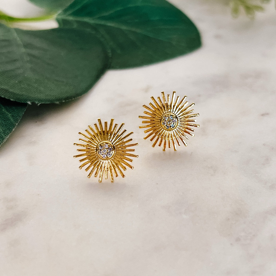 Stardust Stud with CZ Earrings - Indie Indie Bang! Bang!