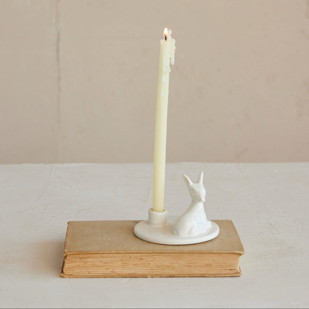 Fawn Ceramic Candle Holder