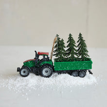 Load image into Gallery viewer, Tractor with Trailer of Trees Ornament