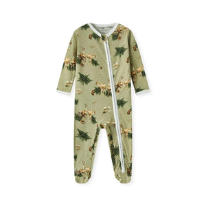 Forest Party Zipper Footed Romper - Indie Indie Bang! Bang!