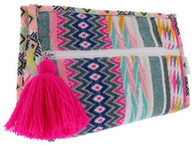Load image into Gallery viewer, Brightly Boho Zipper cosmetics Pouch - Indie Indie Bang! Bang!