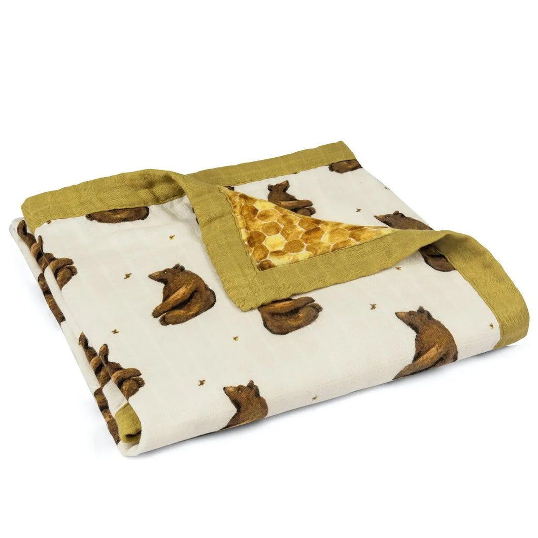 Honey Bear Big Lovey Three-Layer Blanket - Indie Indie Bang! Bang!