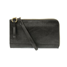 Load image into Gallery viewer, Metallic Graphite Karina Convertible Wristlet &amp; Wallet