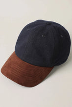 Load image into Gallery viewer, Wool Blend Baseball Cap w Suede Visor Hat - Indie Indie Bang! Bang!