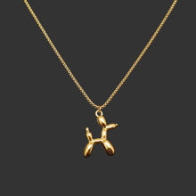 Load image into Gallery viewer, Balloon Dog 18K Gold-Plated Stainless Steel Necklace - Indie Indie Bang! Bang!