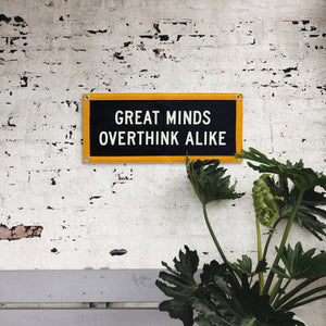 Great Minds Overthink Alike Pennant