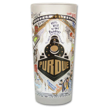 Load image into Gallery viewer, Purdue University Frosted Drinking Glass (Set of 2)