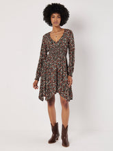 Load image into Gallery viewer, Ditsy Floral Smocked Mini Dress