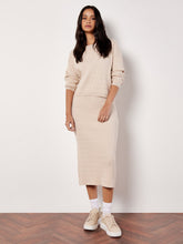 Load image into Gallery viewer, Fine Knit Cable Midi Skirt