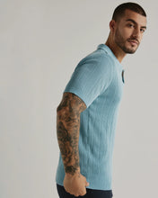 Load image into Gallery viewer, Yael Striped Sweater Polo - Seafoam - Indie Indie Bang! Bang!