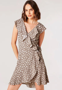 Grey Painted Dot Dress - Indie Indie Bang! Bang!