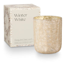 Load image into Gallery viewer, Winter White Small Luxe Sanded Mercury Glass Candle - Indie Indie Bang! Bang!