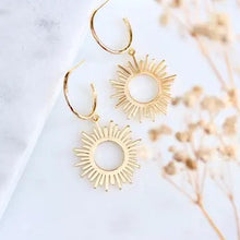 Load image into Gallery viewer, Mesa Sun Hoop Earrings - Indie Indie Bang! Bang!