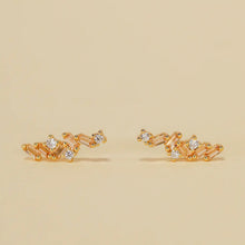 Load image into Gallery viewer, Cascading Baguette Drop Earrings - Indie Indie Bang! Bang!