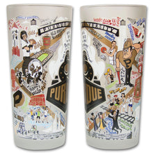 Load image into Gallery viewer, Purdue University Frosted Drinking Glass (Set of 2)