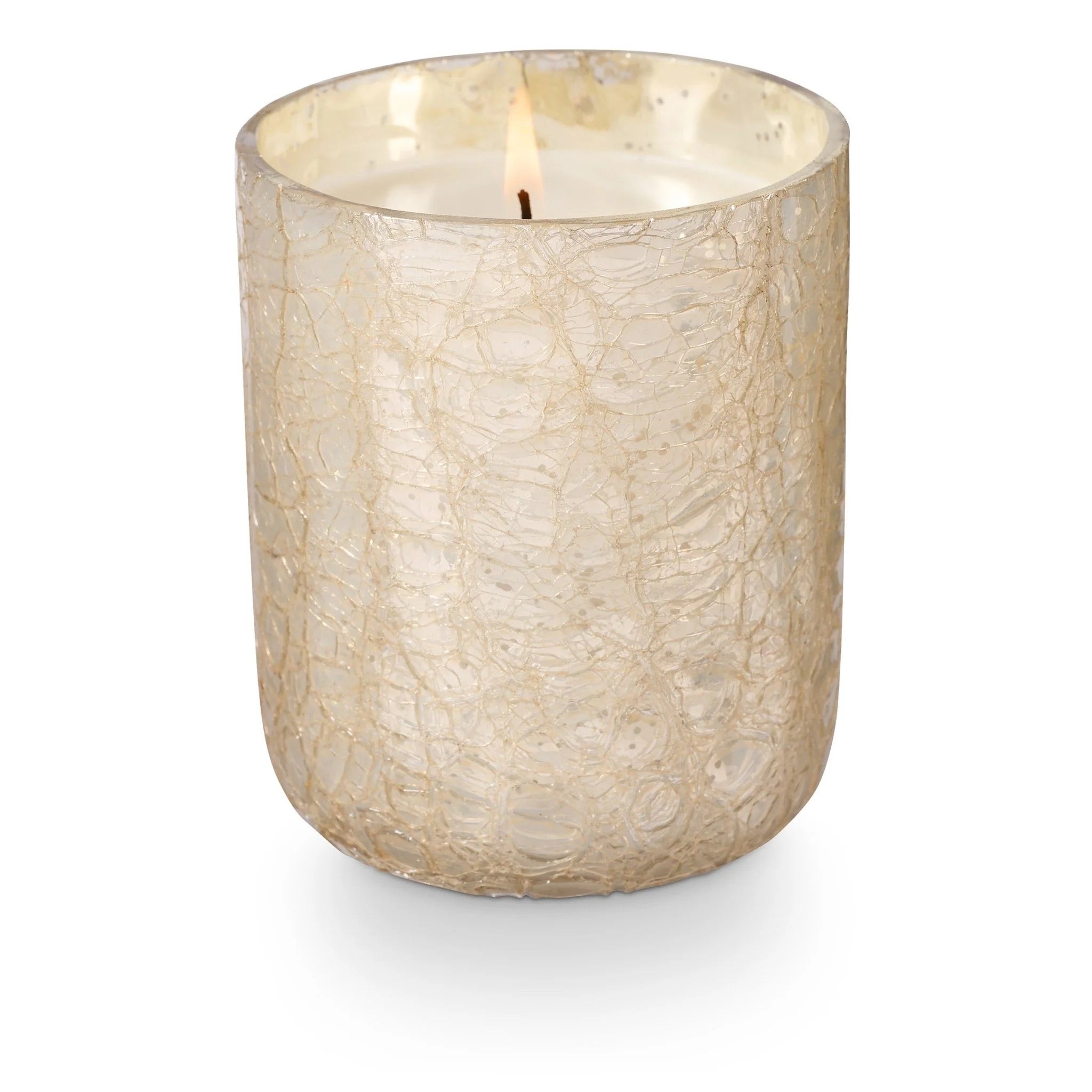 Winter White Small Luxe Sanded Mercury Glass Candle - Thumbnail 2