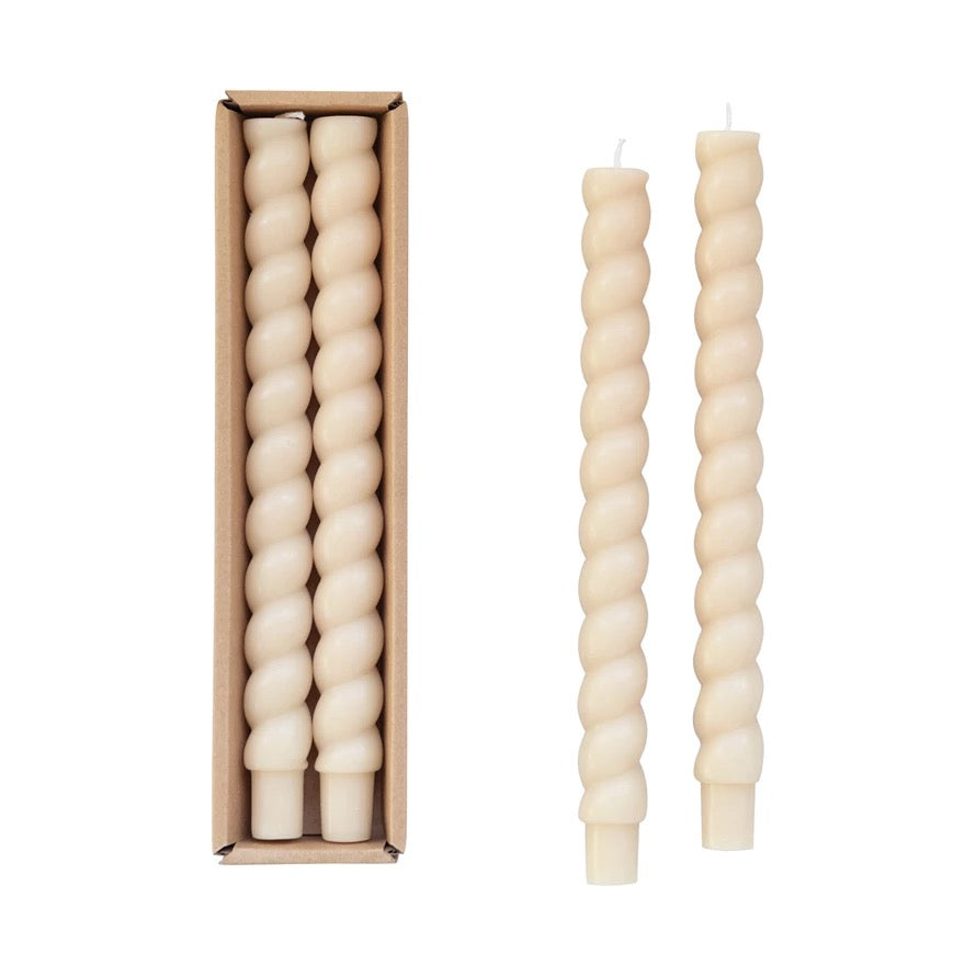 Creative Co-Op Twisted Taper Candle