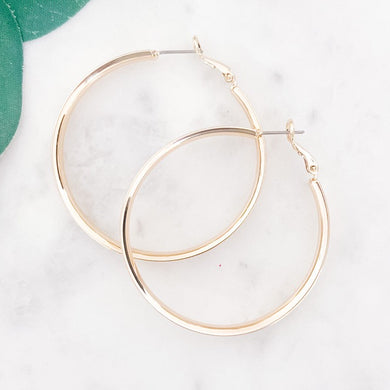 Gold-Dipped Large Hoop Earrings - Indie Indie Bang! Bang!