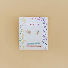Load image into Gallery viewer, Artist Palette Enamel Flat Back Earrings - Indie Indie Bang! Bang!