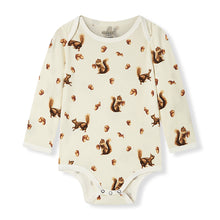 Load image into Gallery viewer, Chipmunk Luxe Stretch Print LS Bamboo One Piece - Indie Indie Bang! Bang!