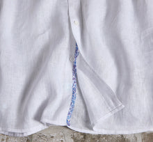 Load image into Gallery viewer, White Linen Button Down Short Sleeve Shirt - Indie Indie Bang! Bang!