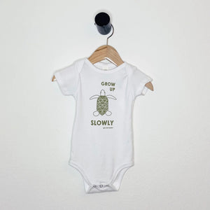 Grow Up Slowly Turtle Onesie