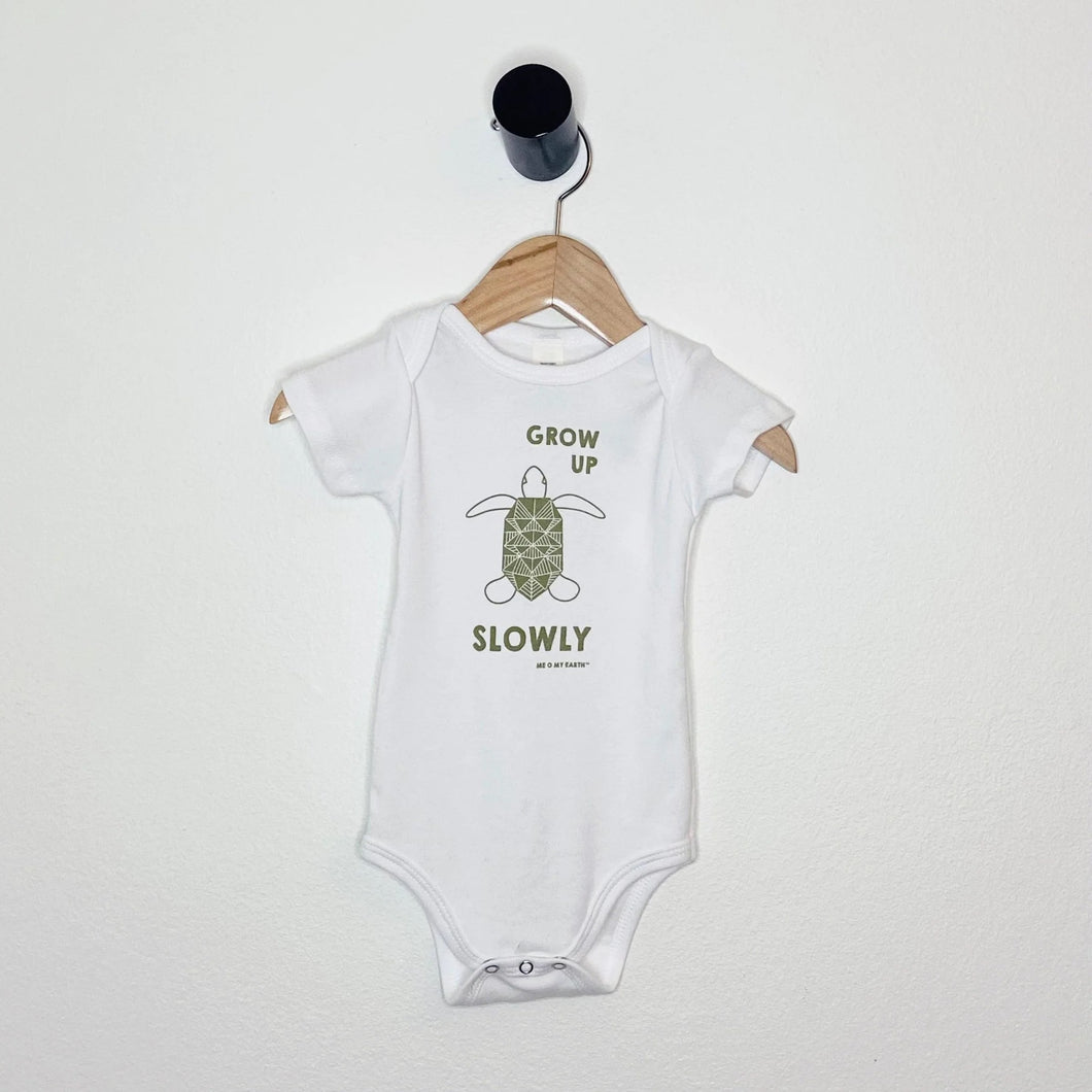 Grow Up Slowly Turtle Onesie