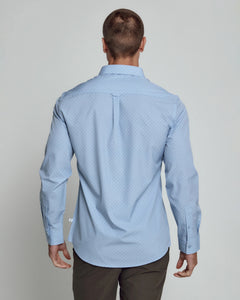 7 Diamonds | Gather Long Sleeve Shirt - Dusty Blue