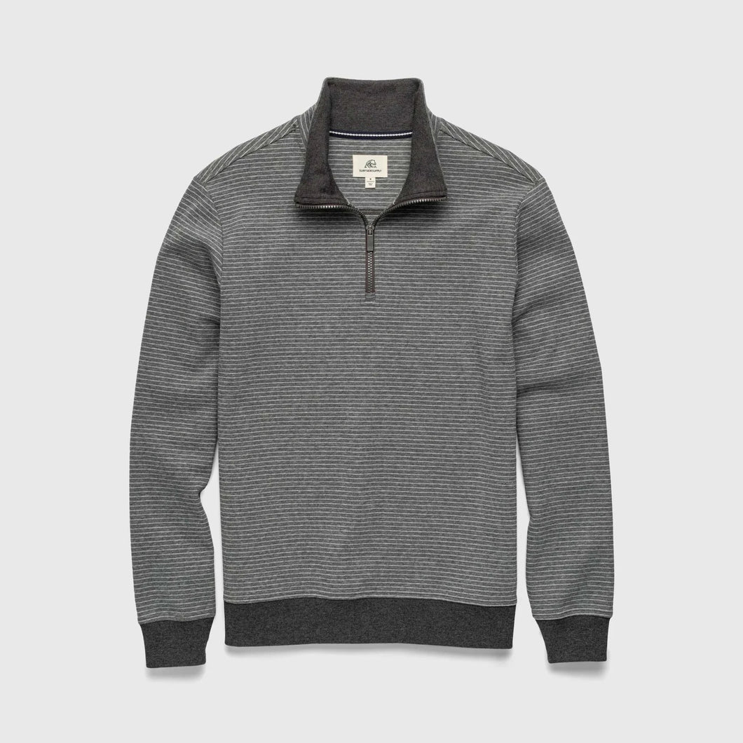 BOBBY FLEECE QUARTER ZIP - CHARCOAL HEATHER - Indie Indie Bang! Bang!
